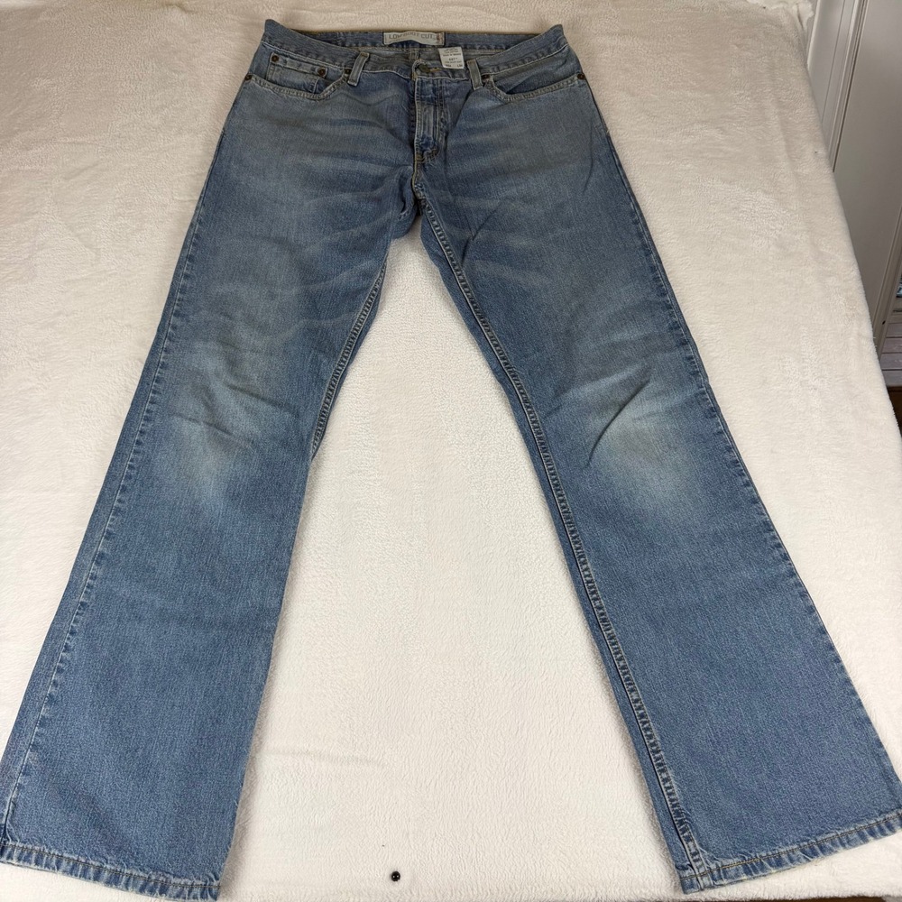 Levi's Jeans 527 Low Boot Cut Mens 34x34 Vintage Medium Wash Blue Denim Y2K